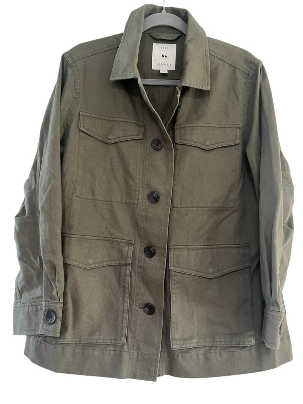 Free Assembly Label Women's Olive Utility Jacket